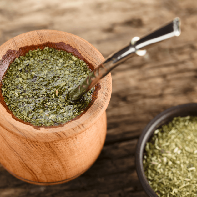 Yerba mate which is enjoyed in South America in addition to coffee