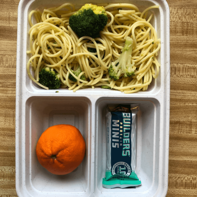 A very simple pasta meal prep lunch idea