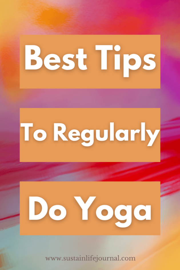 a pinterest pin talking about yoga tips for beginners