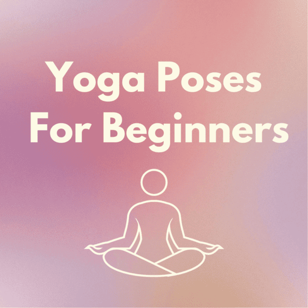 ombre with a graphic of a yogi in a seated beginner yoga pose