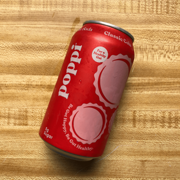 Poppi, a healthy soda with less sugar and prebiotics
