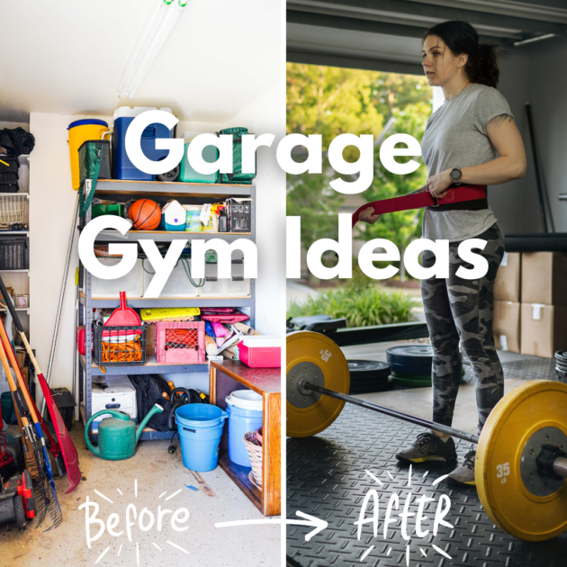 before and after of a garage makeover