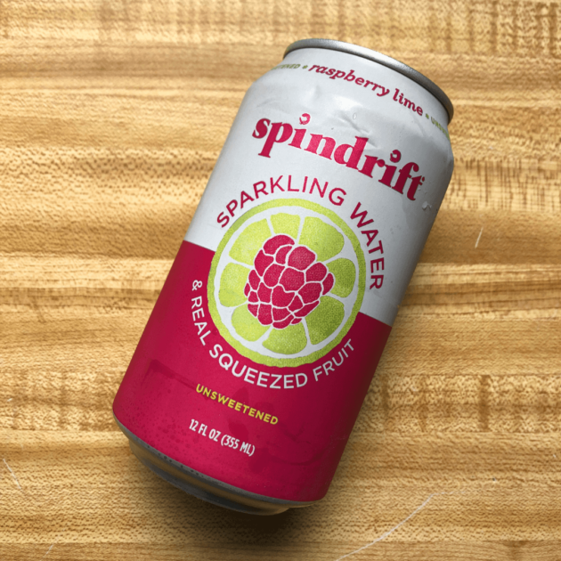 Spindrift a sparkling water which is a healthy soda swap