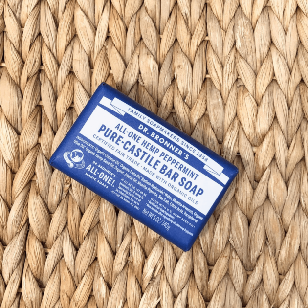 dr. Bronner's peppermint soap for your everything shower routine