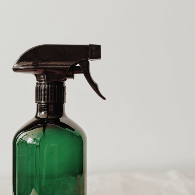 a glass spray bottle for eco friendly cleaning