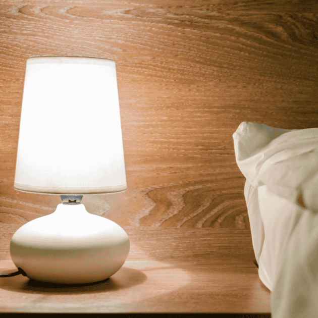 a calming mushroom light for a university dorm room