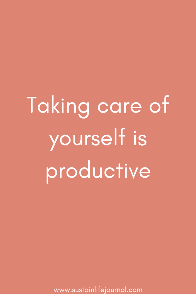 Taking care of yourself affirmation