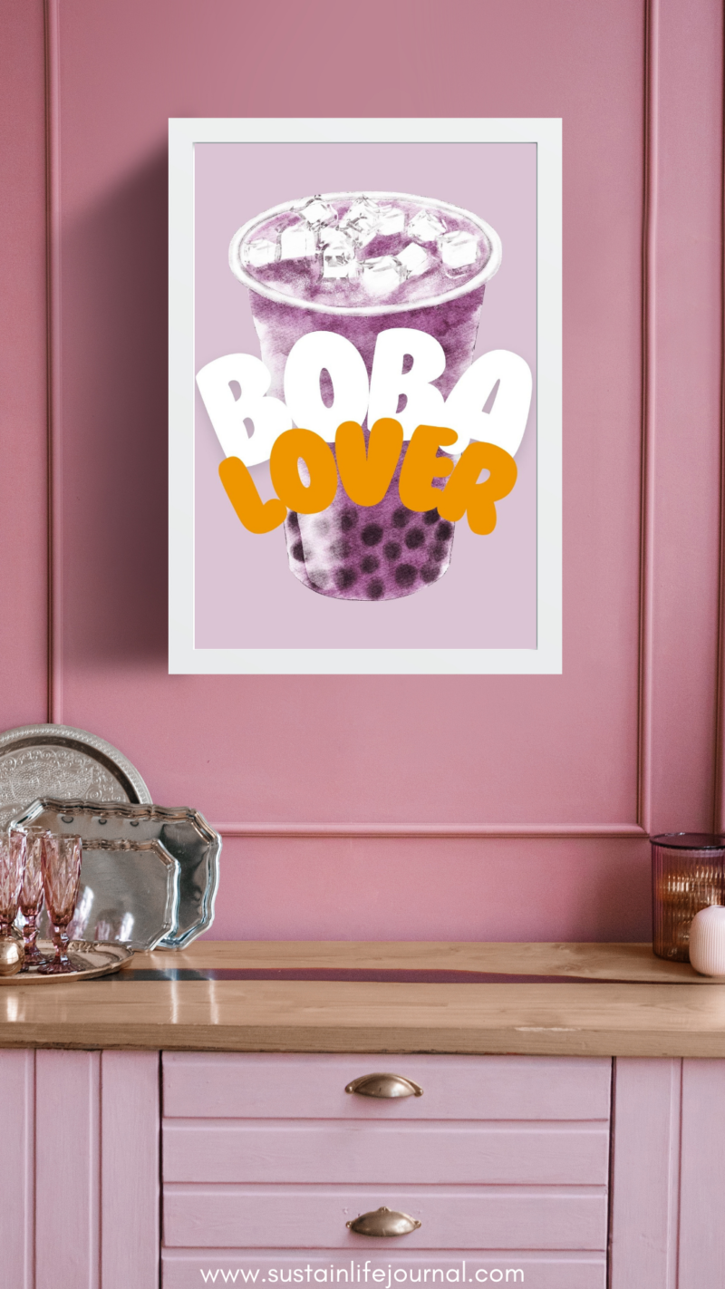 Boba wall decor