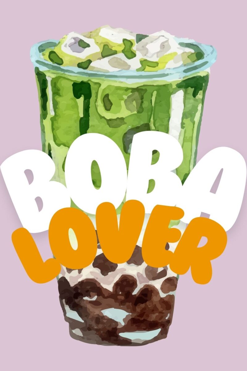 boba lover wall art