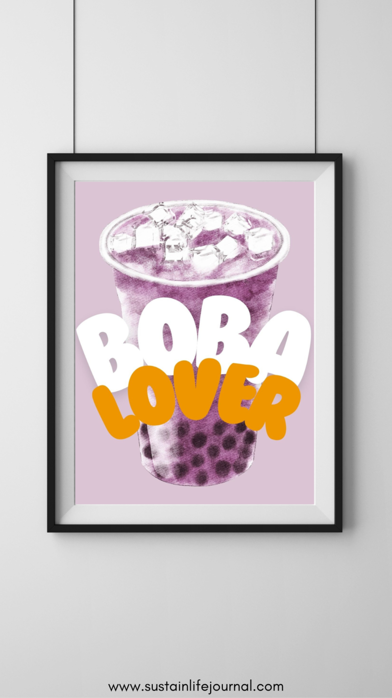 Boba wall art