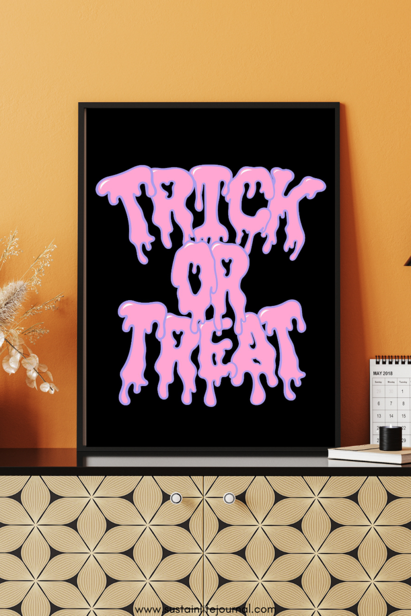 trick or treat wall art print