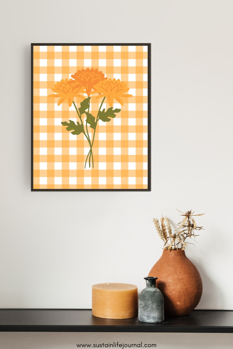 yellow flowers art print