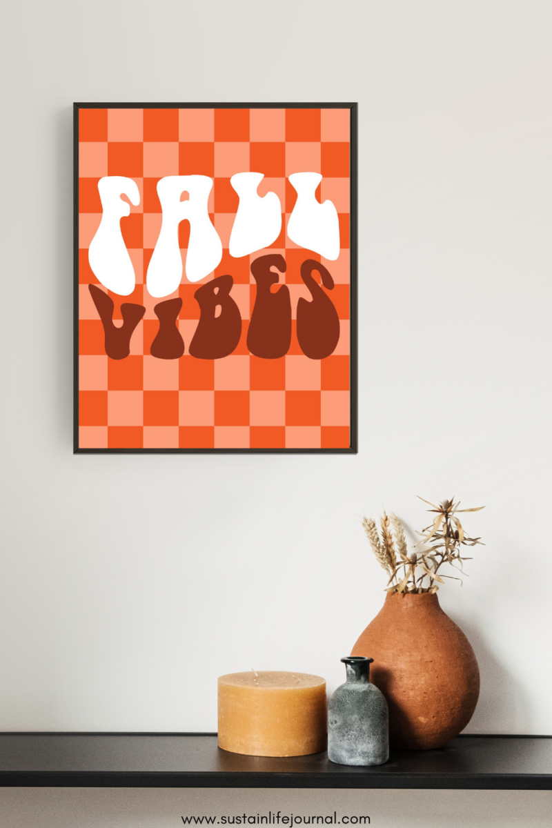 fall vibes art print