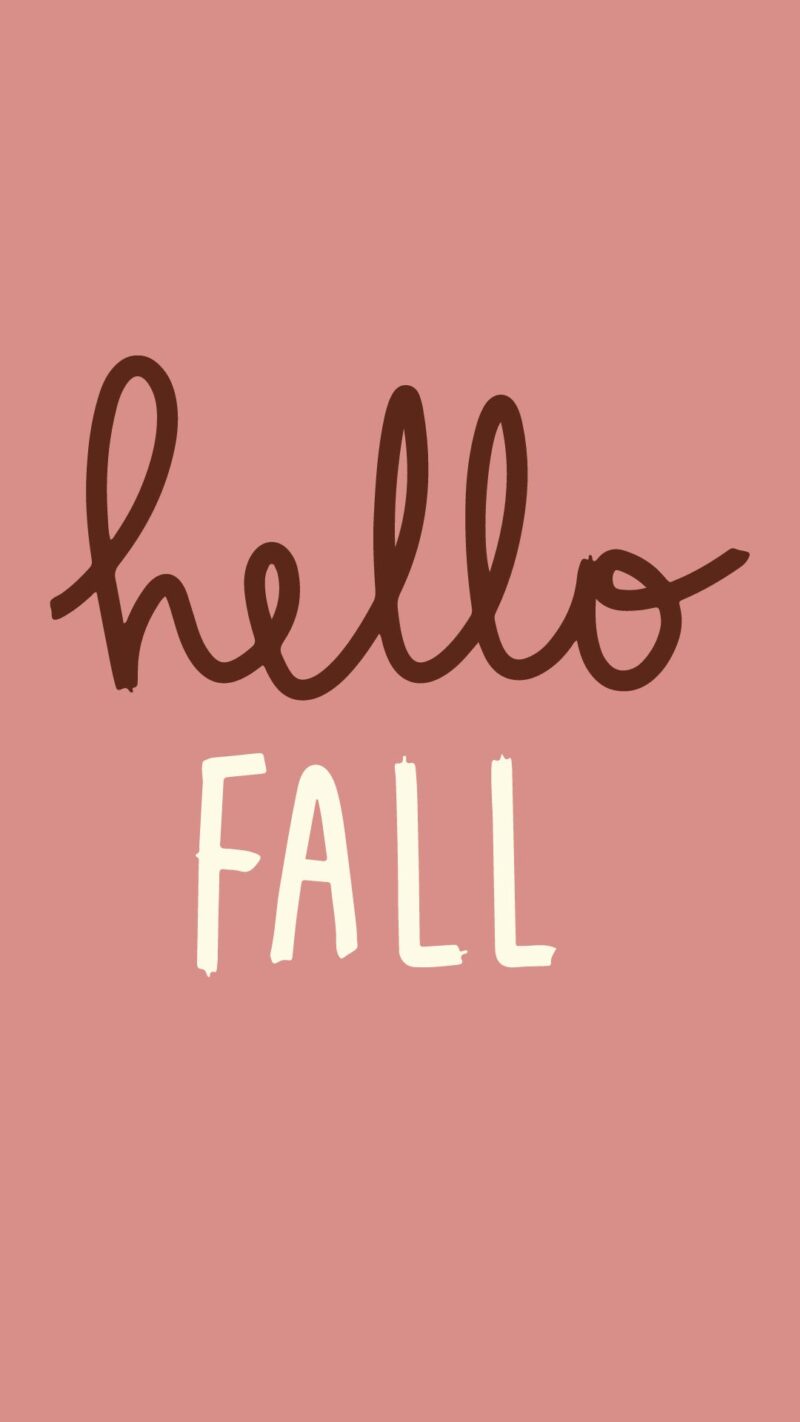 hello fall pint wall art print