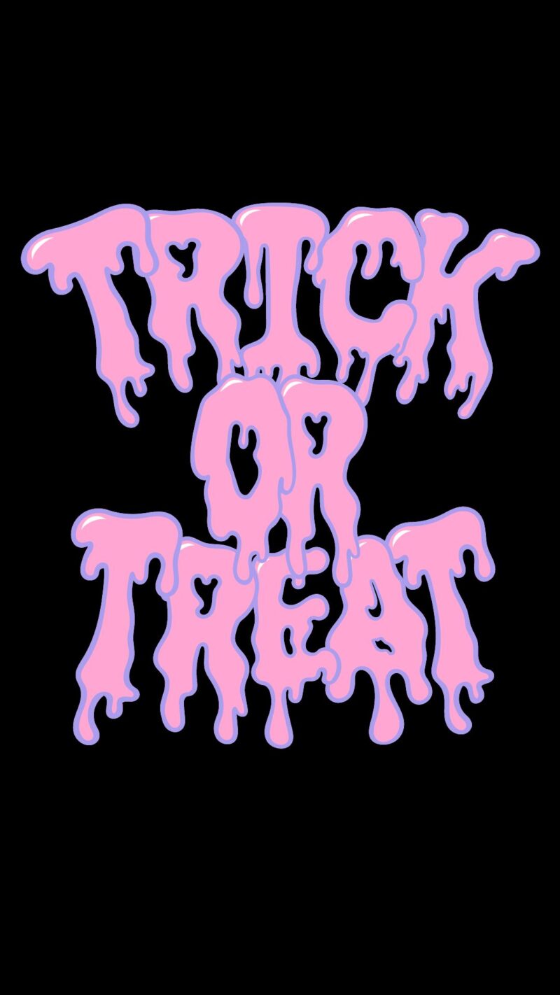 trick or treat spooky wall art print