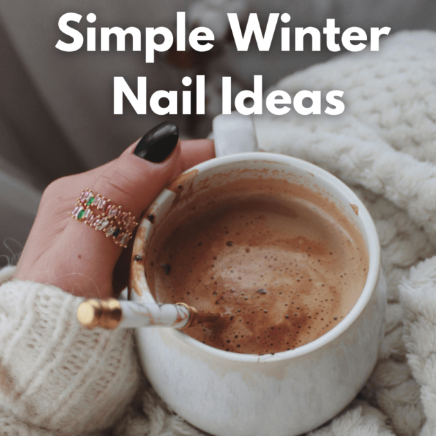 black nails for winter
