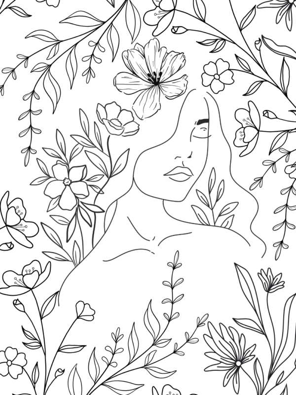 godess coloring page