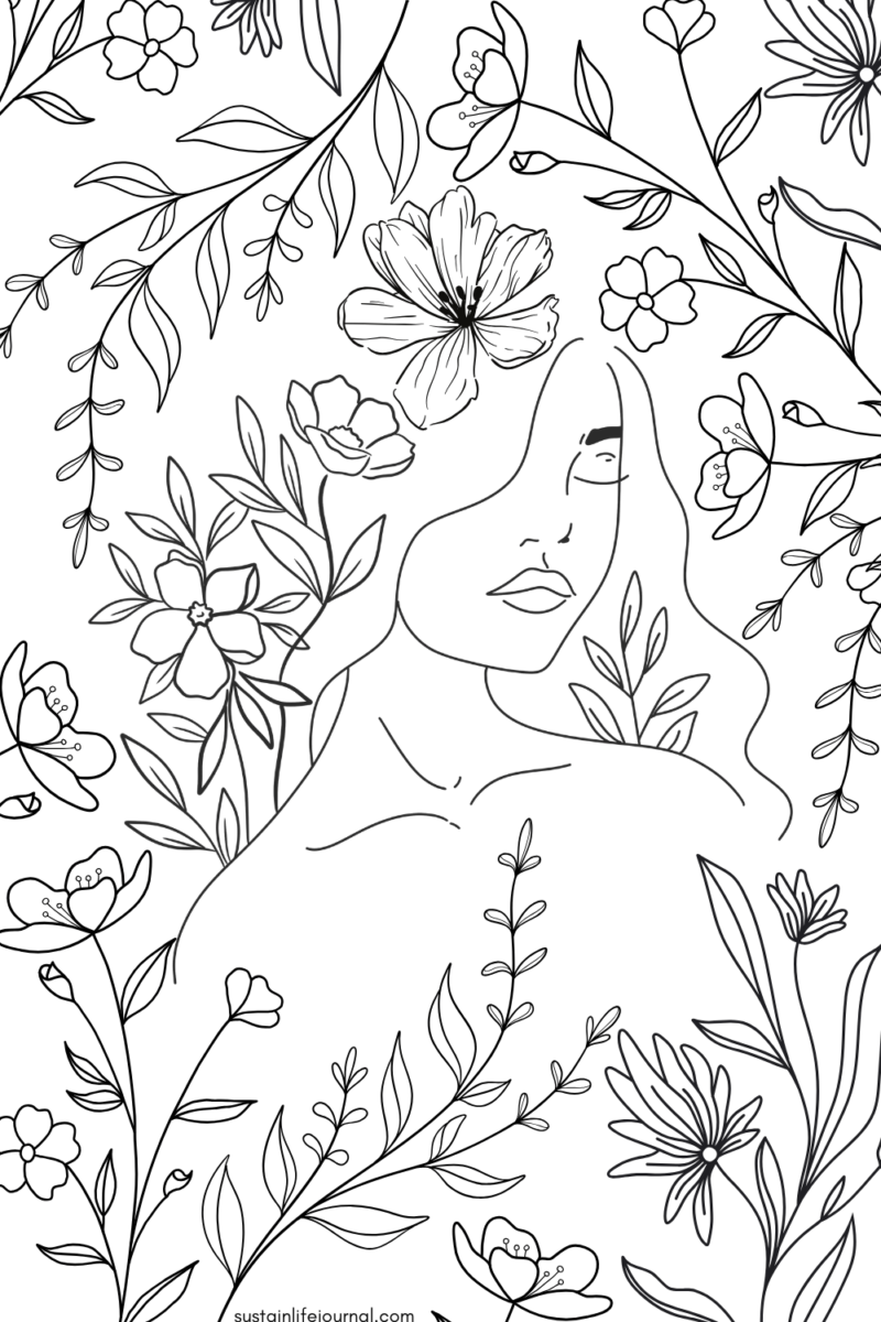 godess coloring page