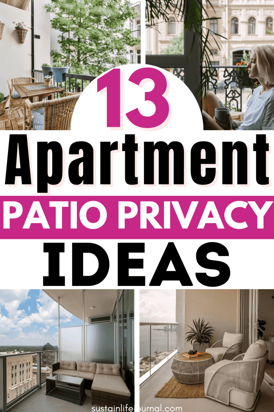 Use These Apartment Patio Privacy Ideas For Peace of Mind - Sustain ...