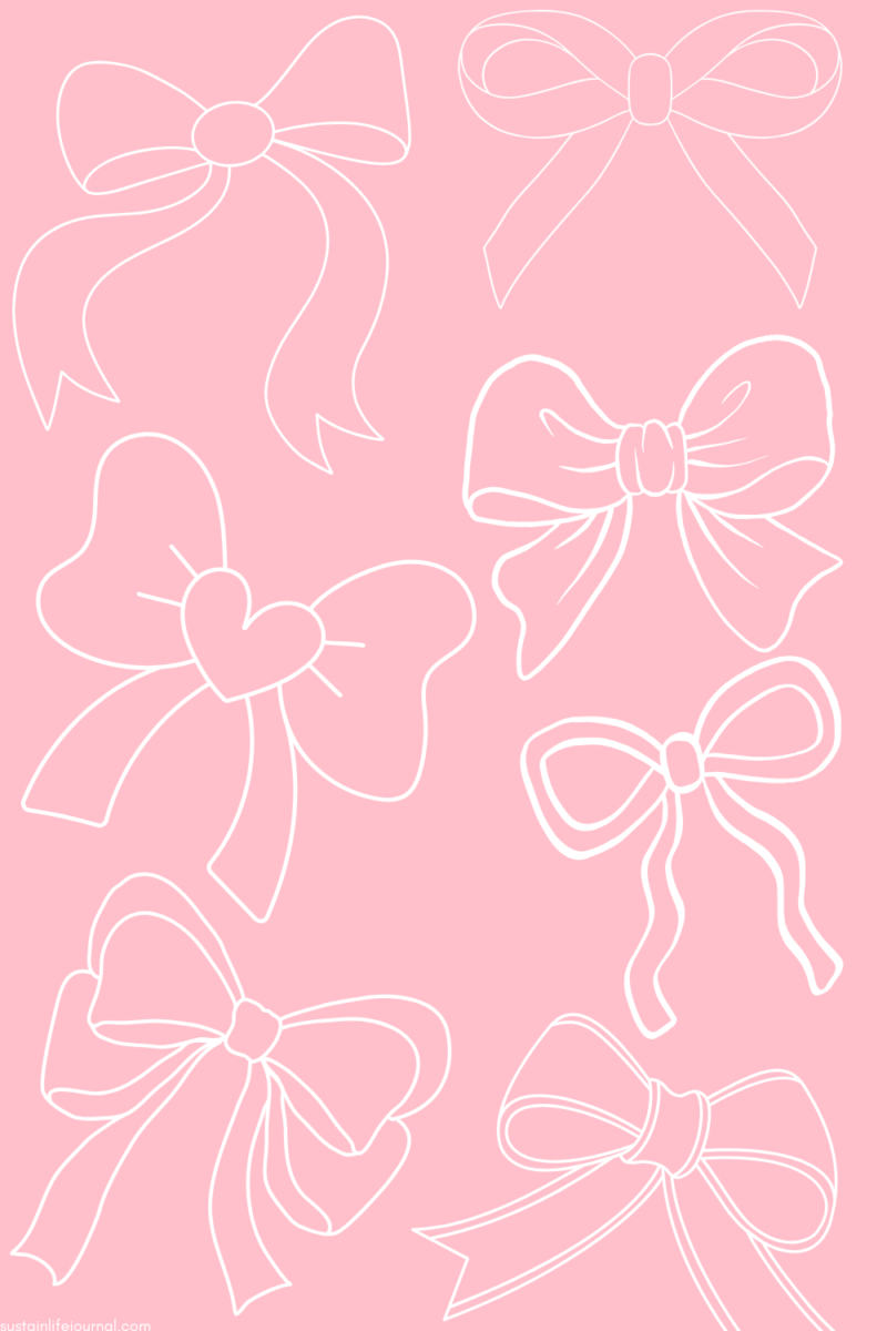 hair bow coloring page