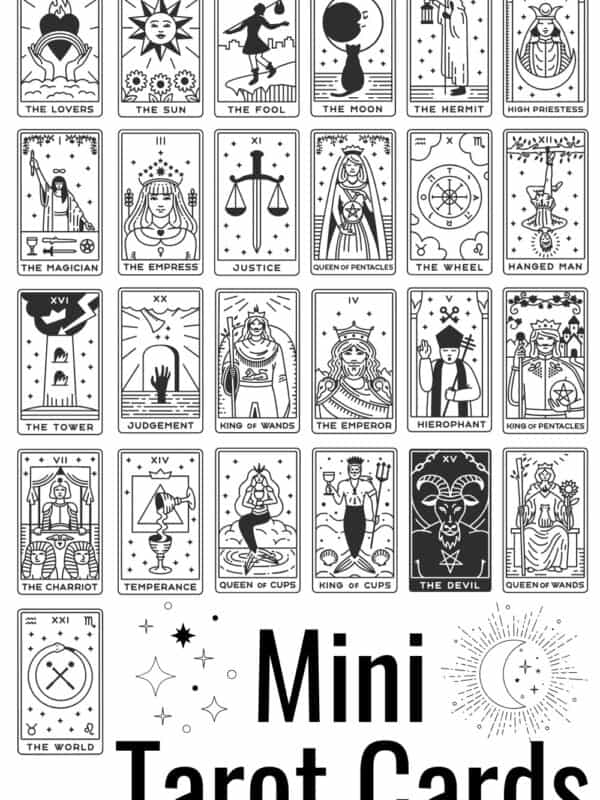 mini tarot cards