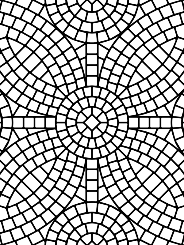 mosaic coloring page