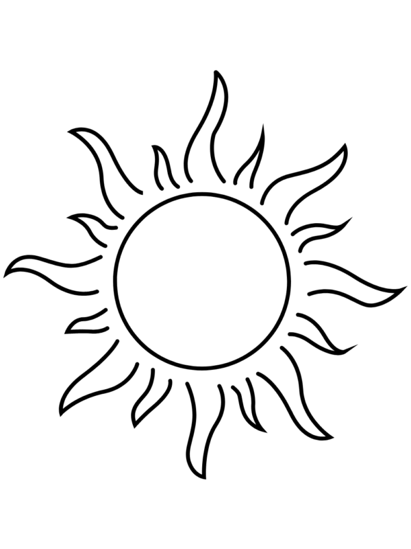 blank sun template