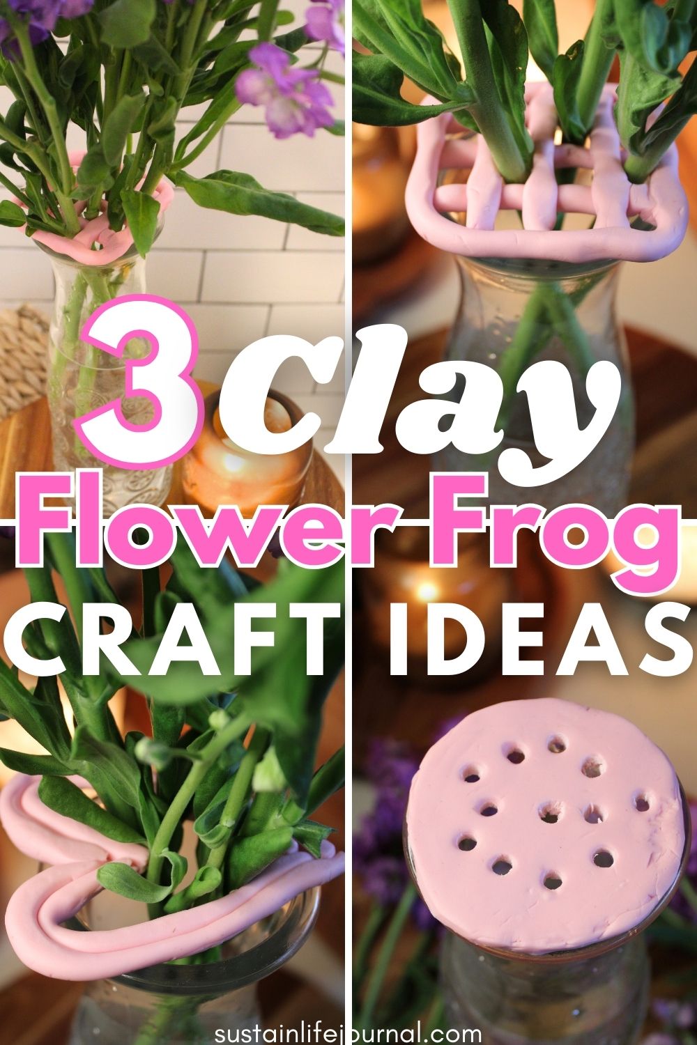 How to Make DIY Clay Flower Frogs For Beautiful Flower Arrangements ...